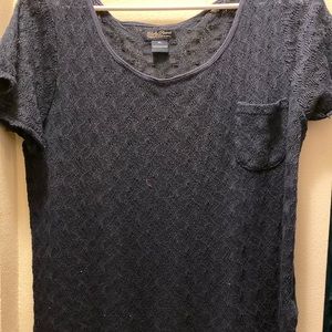 Lucky Brand Navy Overlay Shirt